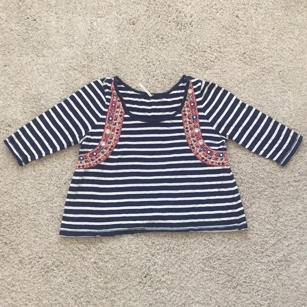 Free people mirror embroidered top!